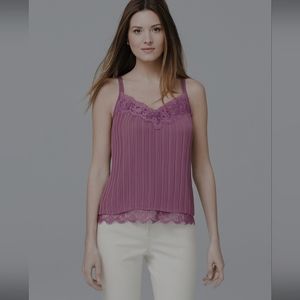 White House Black Market Pleated Cami